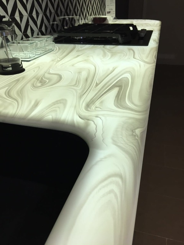 White onyx фото corian